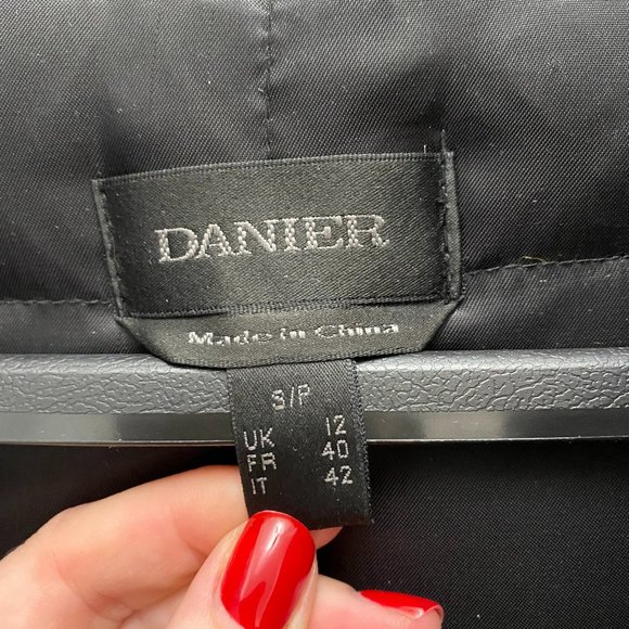 Danier Leather Down-Filled Coat w/ Fur Hood - Picture 9 of 10